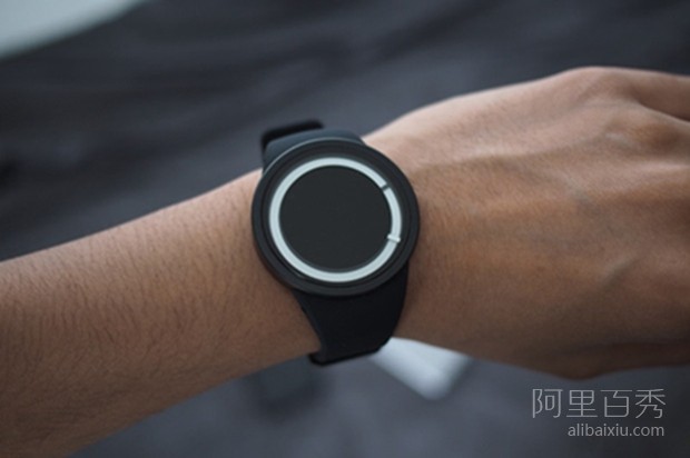 ZIIIRO that emits neon blue light in the dark night Eclipse watch, simple and fashionable - top emoticon