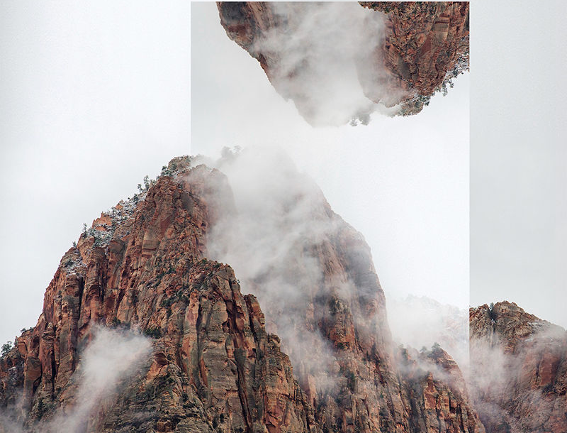 Inverted landscape photography, the perfect combination of geometry and photogra