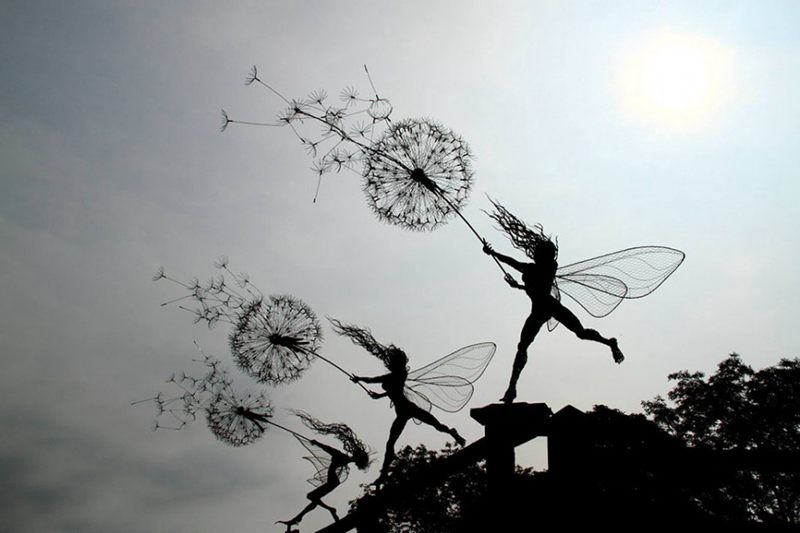 Graceful fairy woven with stainless steel wire--top emoticon